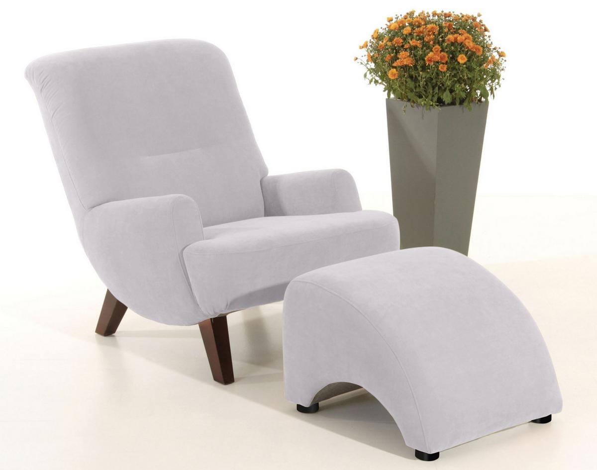 SESSEL Kajsa 71x80x101 Bezug Veloursstoff Buche nussbaum/silber - Silberfarben/Nussbaumfarben, Kunststoff (101/80/71cm) - 58aufmkessel