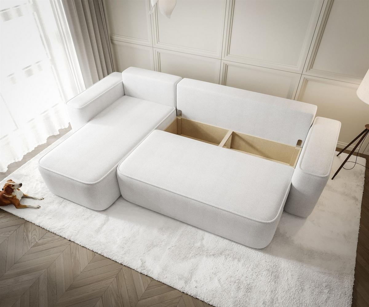 ECKSOFA Agepo In Curio - Grau, Holzwerkstoff/Textil (250/150cm) - Fun Möbel