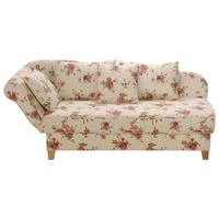RECAMIERE mit Armteil links klappbar Katia Bezug Flachgewebe Buche natur / beige - Weiß, Kunststoff (190/82/88cm) - 58aufmkessel
