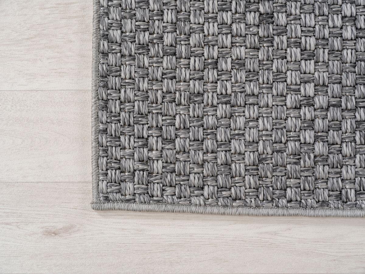 TEPPICH Outdoor LERMOOS in Grau, einfarbig, 120 x 170 cm - Grau, Textil (170/120cm) - KADIMA DESIGN