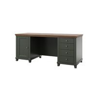SCHREIBTISCH EVOLETTA 180x70x77 cm Bürotisch Computertisch, Hellgrün - Hellgrün, Holzwerkstoff (70/180/77cm) - MASSENO