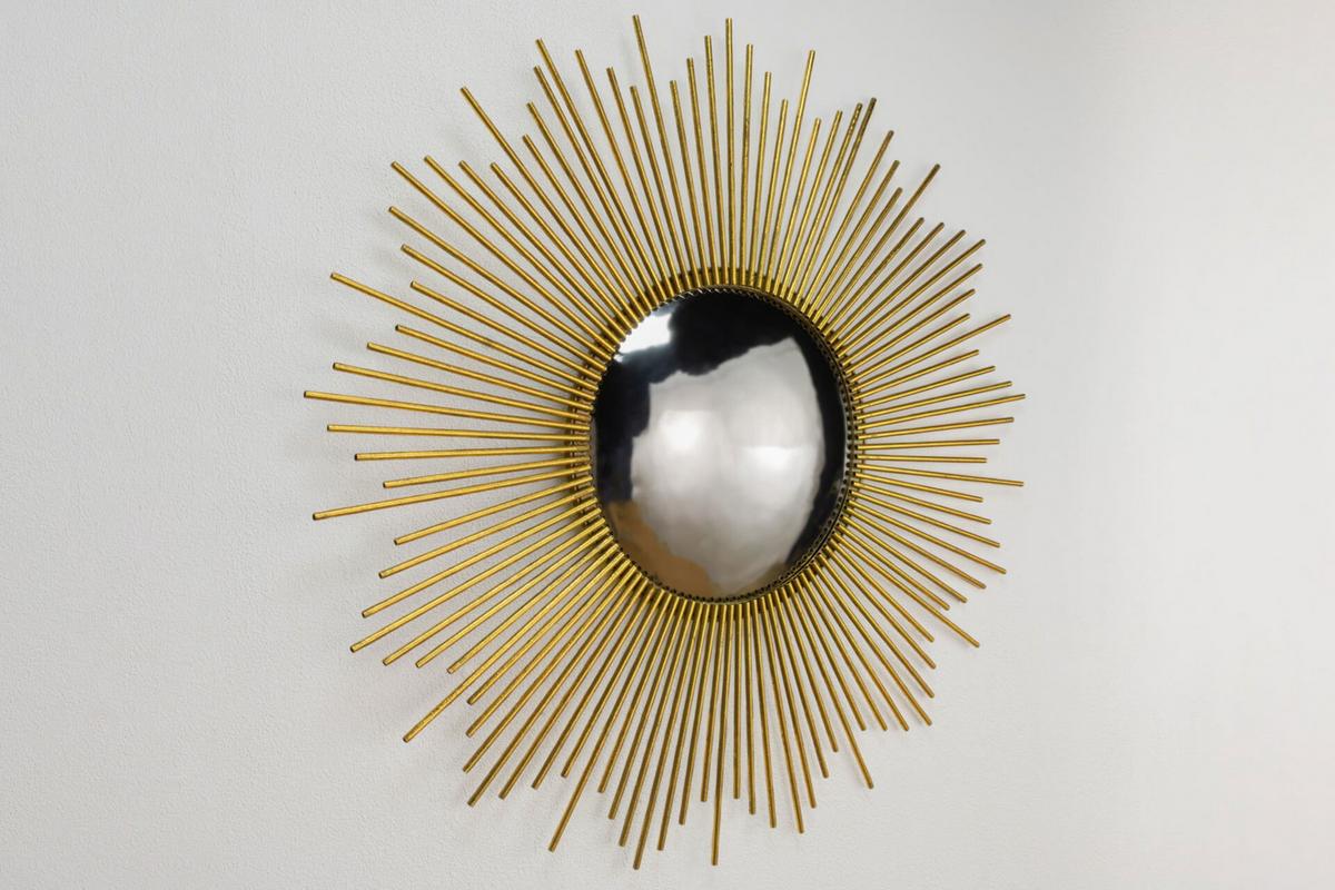 WANDSPIEGEL Gold 99/99 cm - Goldfarben, Metall (14.1/99/3cm) - KUNSTLOFT
