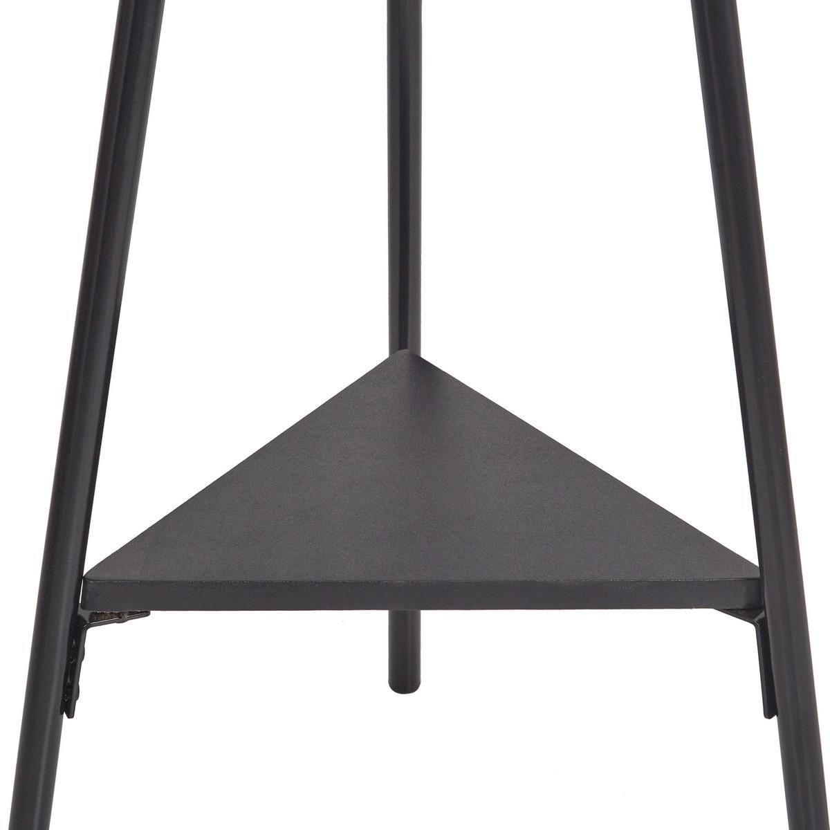 GARDEROBENSTÄNDER Metall schwarz 181 cm Wray - Schwarz, Metall (33/180/33cm) - Beliani
