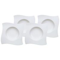 SUPPENTELLER NewWave weiß ø 24 cm 4er Set - Weiß, Keramik (24cm) - Villeroy & Boch