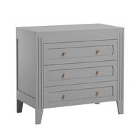 KINDERKOMMODE Grau - Grau, Holzwerkstoff (100/92/55cm) - Petits-meubles