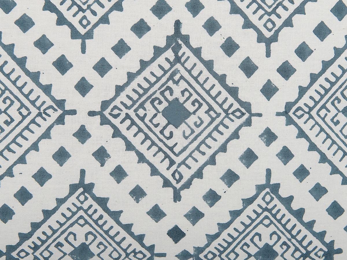 DEKOKISSEN Dunkelblau 45/45 cm Cordata - Dunkelblau, Naturmaterialien/Textil (45/45cm) - Beliani