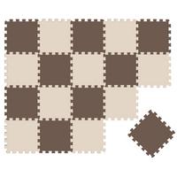 SPIELMATTE ab Null - 180/90/1 cm Puzzlematte Beige - Beige/Braun, Kunststoff (30/30cm) - Littletom