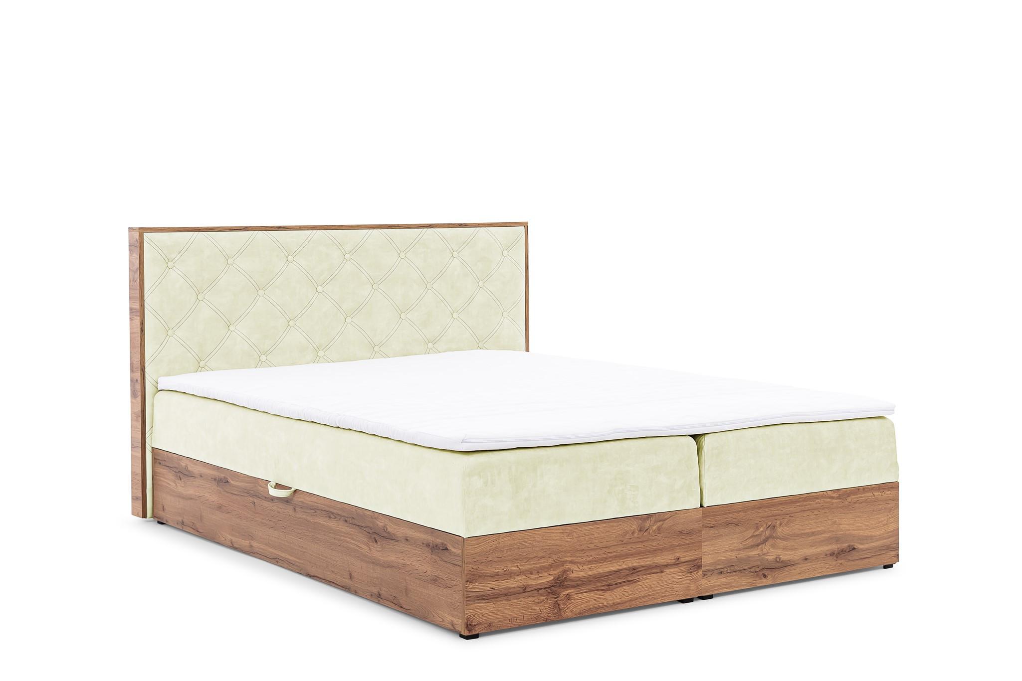 BOXBETT Maximo In Torre - Creme, Holzwerkstoff/Textil (120/200cm) - Fun Möbel
