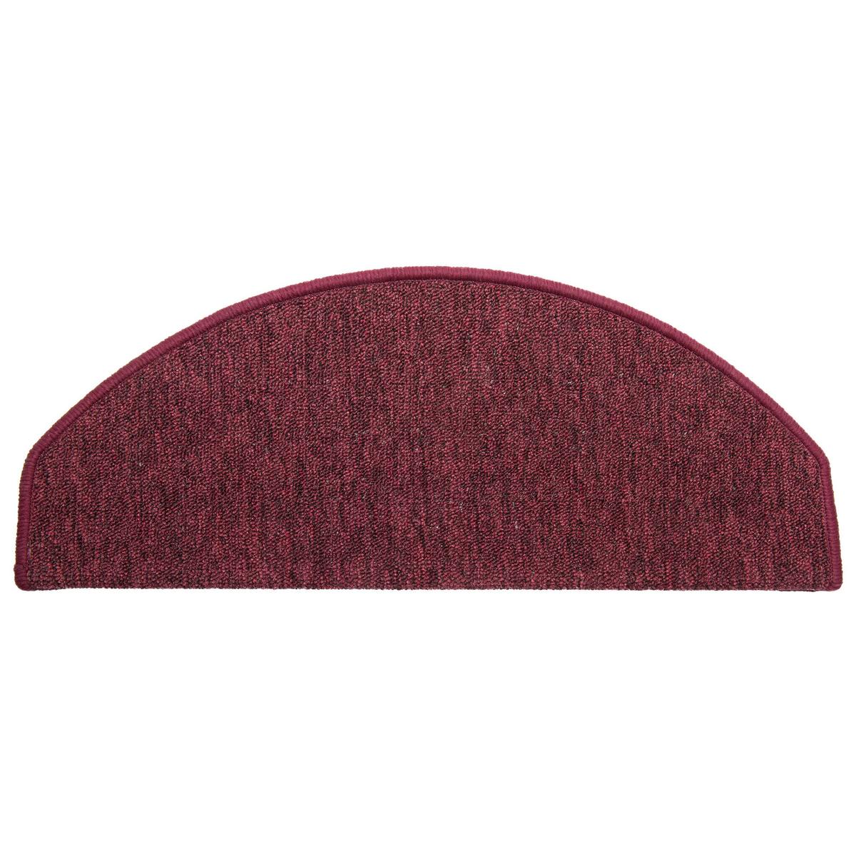 STUFENMATTE ProStair 56/20 cm Bordeau/ 15tlg - Bordeaux, Textil (56/20/1cm) - Beautissu 