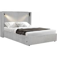 BETT cortina Grau - Grau, Textil (200/160cm) - Habitat Garten