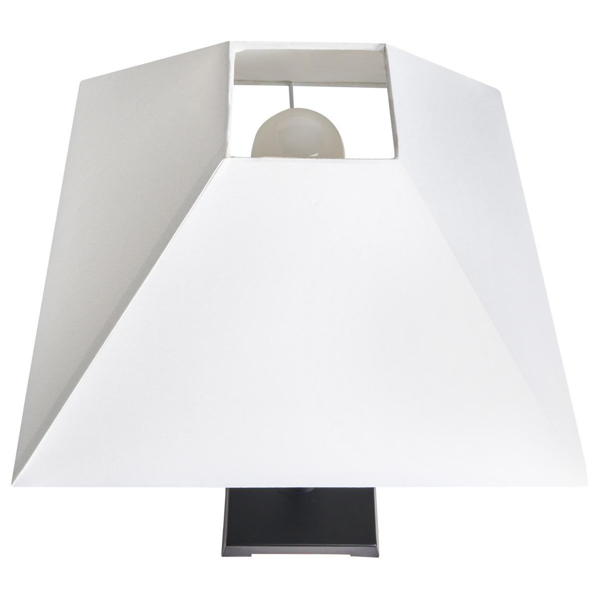 TISCHLAMPE Metall Schwarz Dhud - Schwarz/Weiß, Metall (34/34/58cm) - Beliani