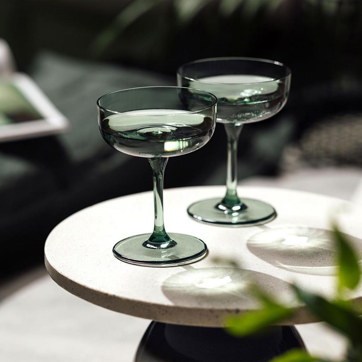 SEKTSCHALEN / DESSERTSCHALEN Like Glass Sage 100 ml 2er Set - Grün, Glas (0.1L) - like.Villeroy & Boch