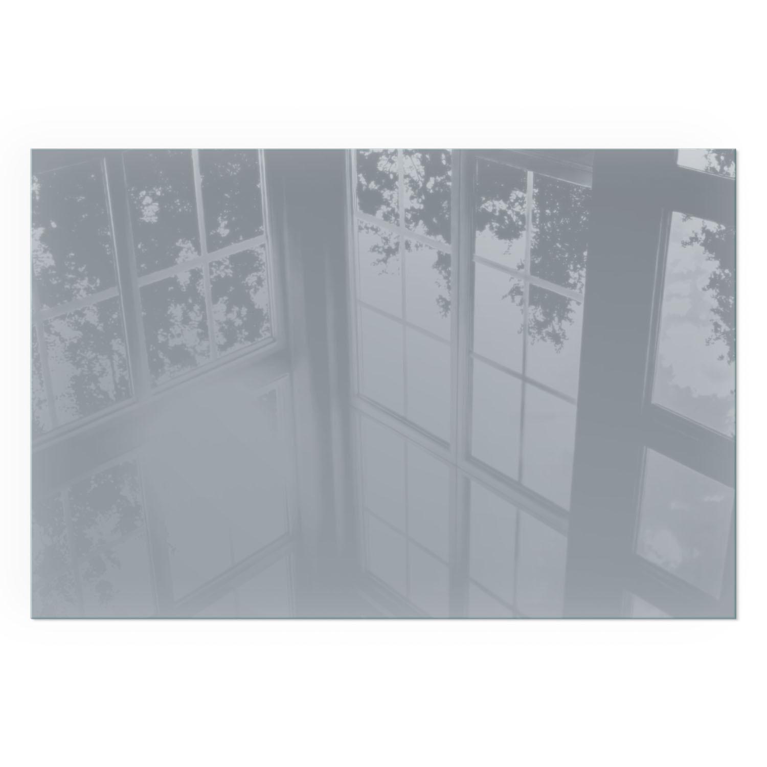 GLASPLATTE für Kamin 120x80 cm - Grau, Glas (120/80/0.4cm) - TULUP
