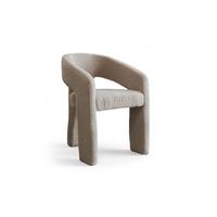SESSEL NUBI 58/55/78 cm Bouclé Beige - Beige, Textil (58/78/55cm) - Lookway