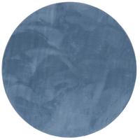 FELLTEPPICH SUPER SOFT PEARL RUND - Blau, Textil (200/200cm) - Pergamon