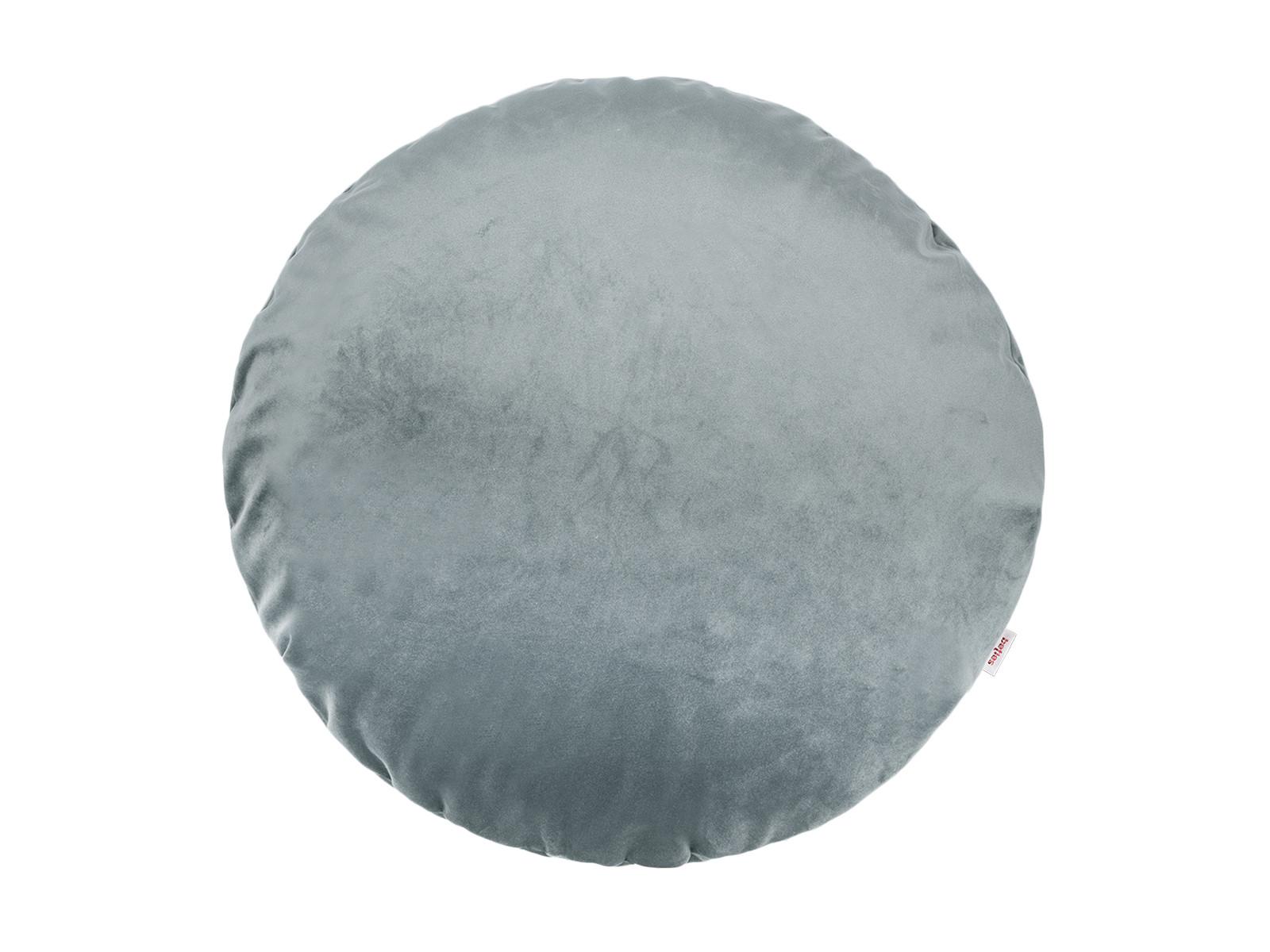KISSENHÜLLE Rund Samt&Sonders stein-grau 50 cm Ø - Grau, Textil (50/50cm) - beties Heimtextil