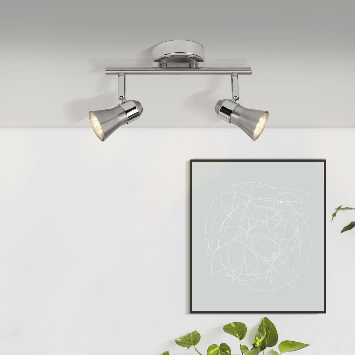 LED SPOT Sanny Eisen/Chromfarbenfarben 16,5/31,5/13,5 cm - Multicolor, Metall (16.5/31.5/13.5cm) - Brilliant