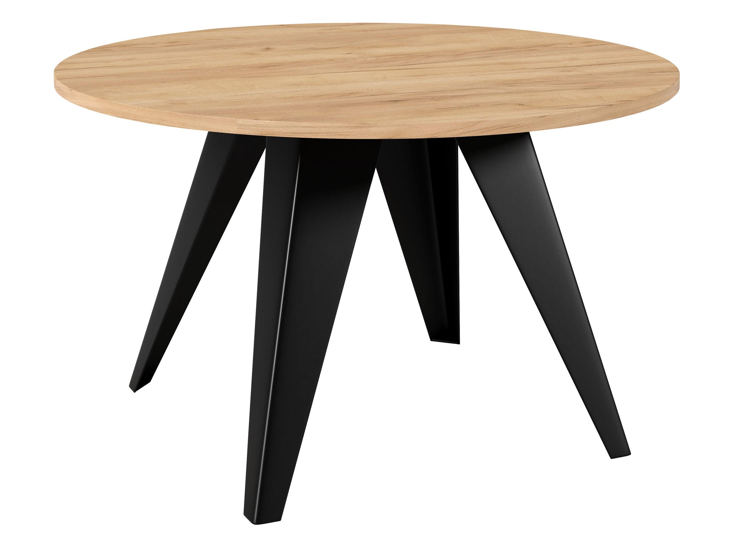 COUCHTISCH Fare - Eichefarben/Schwarz, Holzwerkstoff/Metall (75/75/50cm) - MIRJAN24