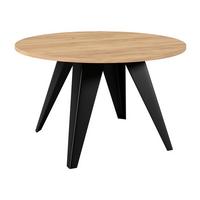 COUCHTISCH Fare - Eichefarben/Schwarz, Holzwerkstoff/Metall (75/75/50cm) - MIRJAN24