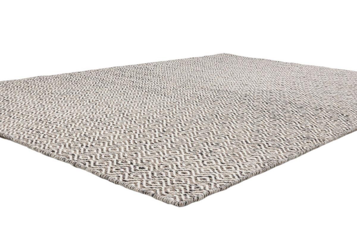 HANDWEBTEPPICH 2-Seitiger Skandi, modern 80x150 cm - Grau, Textil (80/150cm) - Rug and Roll