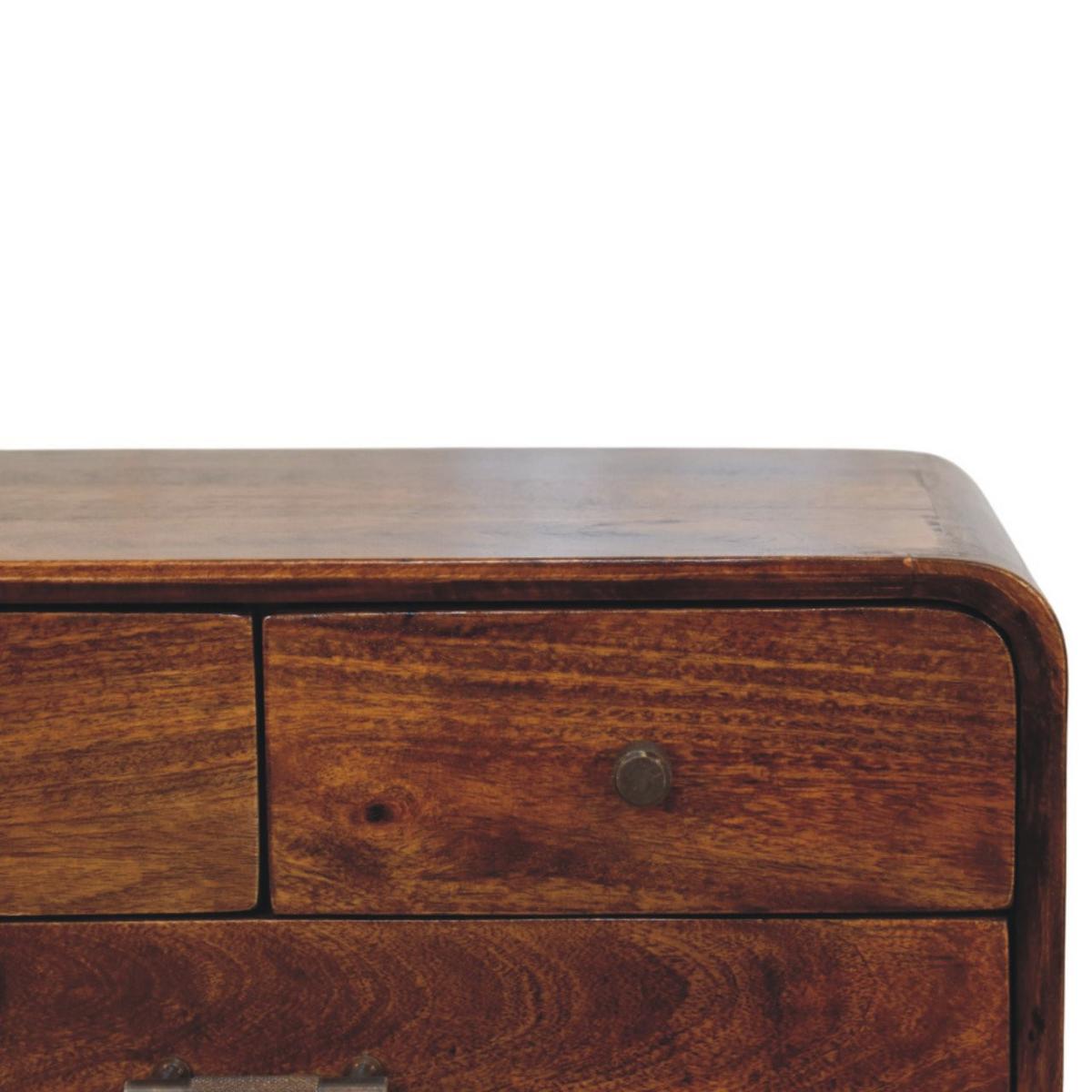 NACHTTISCH Avora - Braun, Holz (35/55/55cm) - Artisan Furniture