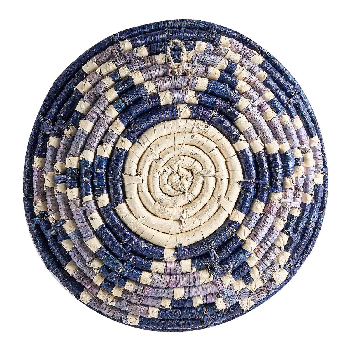 WANDDEKORATION Seegras bunt Namdinh - Multicolor, Naturmaterialien (56/56/8cm) - Beliani