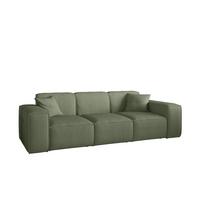 SOFA Celes Premium 3-sitzer Stoff Scala - Jadegrün, Holzwerkstoff/Textil (225/73/88cm) - Fun Möbel