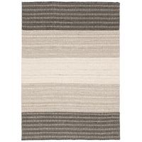 NATUR TEPPICH WOLLE SKANDI STRIPES - Grau, Textil (70/240cm) - Pergamon
