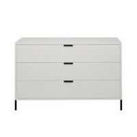 KOMMODE Erna 119x45x82 Kreidegrau matt Lack - Hellgrau, Holzwerkstoff (119/82/45cm) - 58aufmkessel