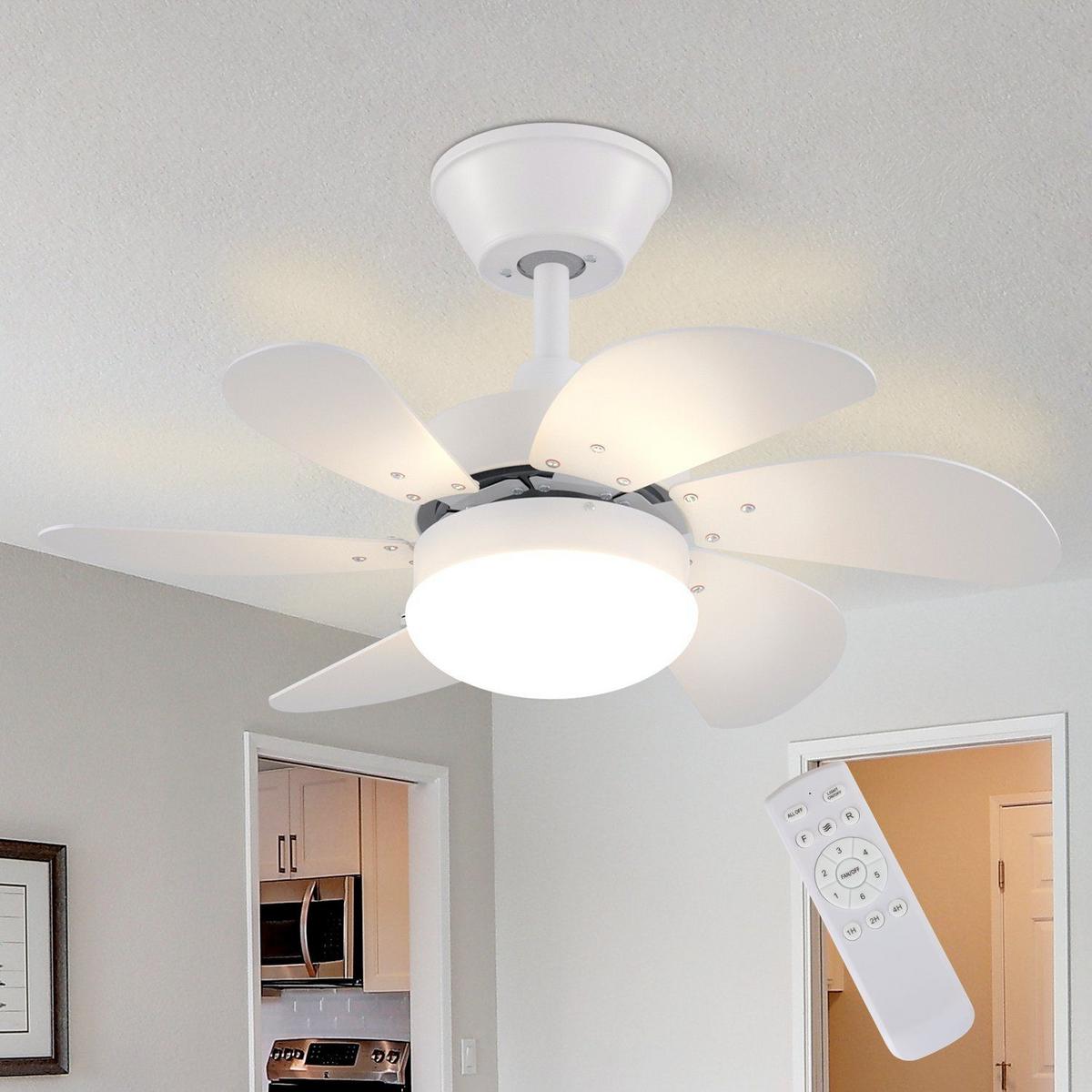 DECKENVENTILATOR Emma II 75/75/43cm - Weiß, Metall (75/75/43cm) - Nettlife