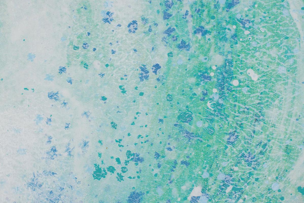 ACRYLBILD HANDGEMALT 90/60 cm - Türkis/Blau, Holz/Textil (90/60cm) - KUNSTLOFT