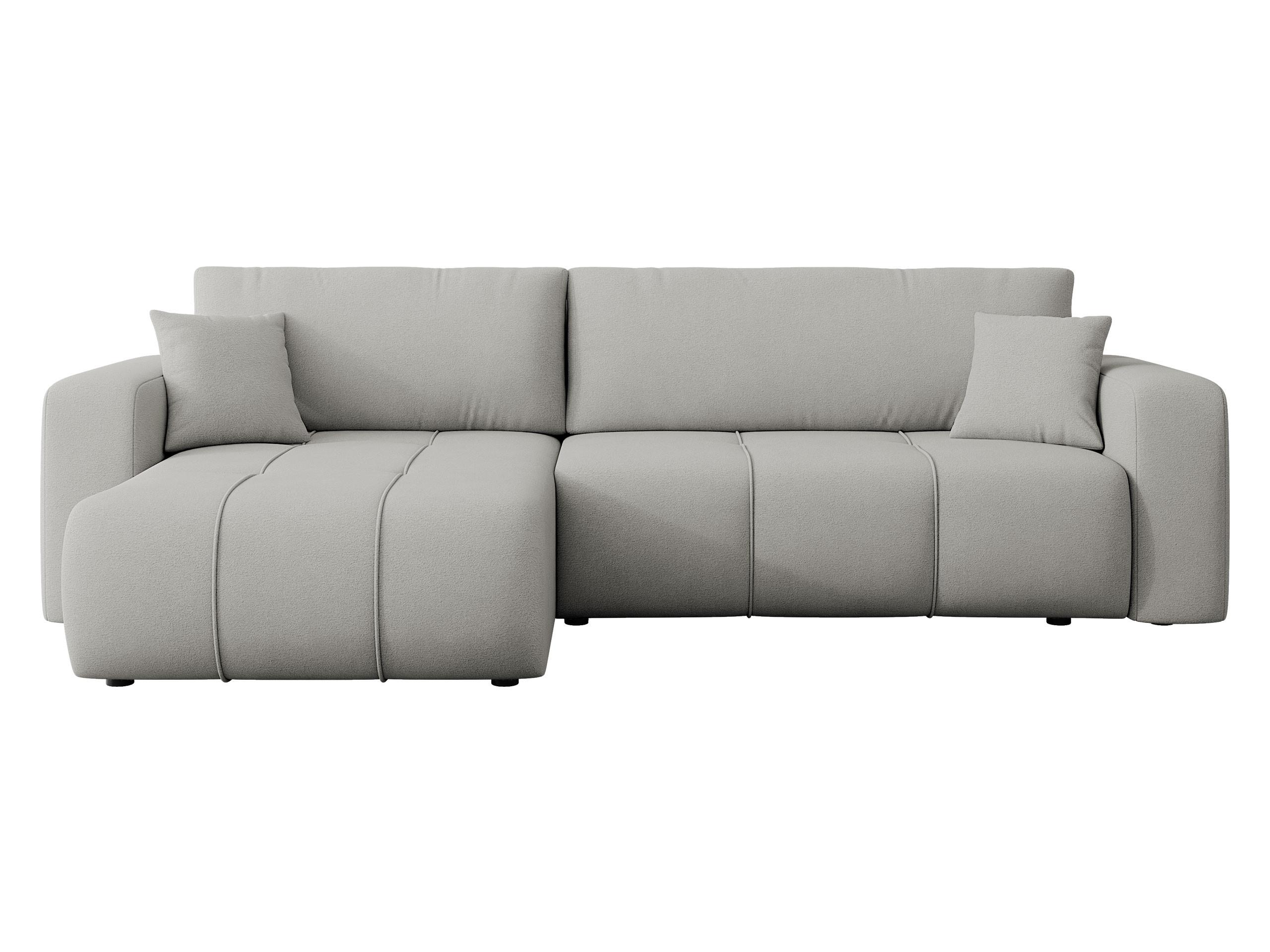 ECKSOFA Furyn Maxi - Schwarz/Grau, Holz/Kunststoff (274/145cm) - MIRJAN24
