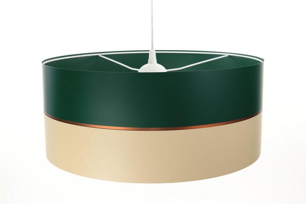 HÄNGELEUCHTE Grün 30/21 cm - Beige/Grün, Kunststoff (30/0.45/21cm) - ONZENO