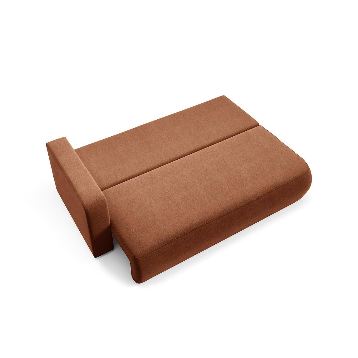 SOFA Antonio 3 Sitzplätze Terracotta - Terracotta, Holz (228/82/106cm) - Petits-meubles