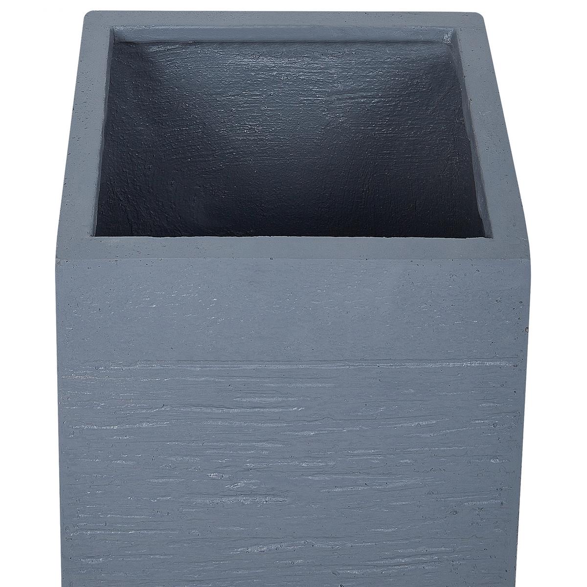 BLUMENTOPF Grau Dion - Grau, Naturmaterialien (60cm) - Beliani