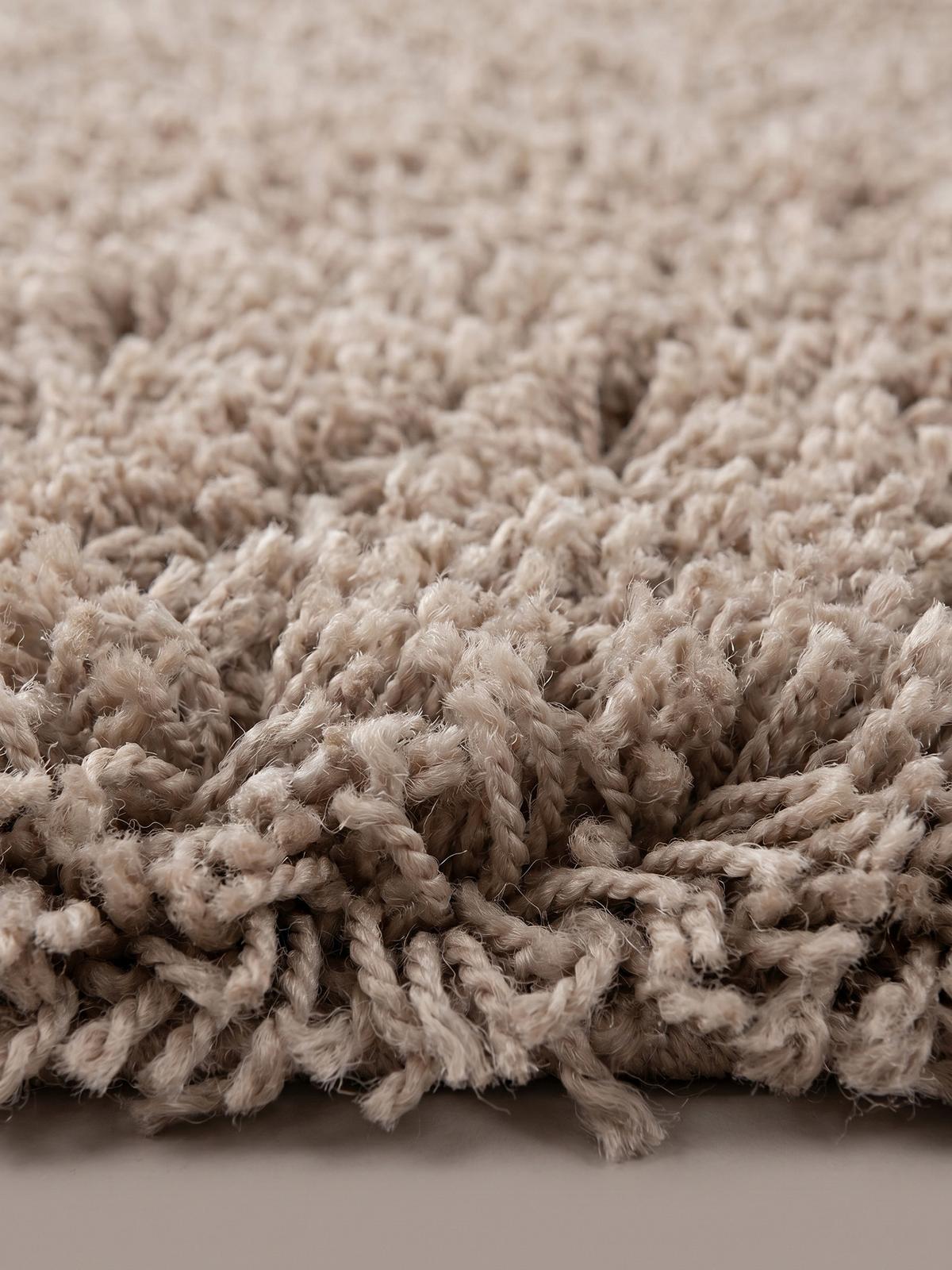 HOCHFLORTEPPICH RHEIN, einfarbig, aus Polypropylen, Beige, 120 x 170 cm - Beige, Textil (170/120cm) - KADIMA DESIGN