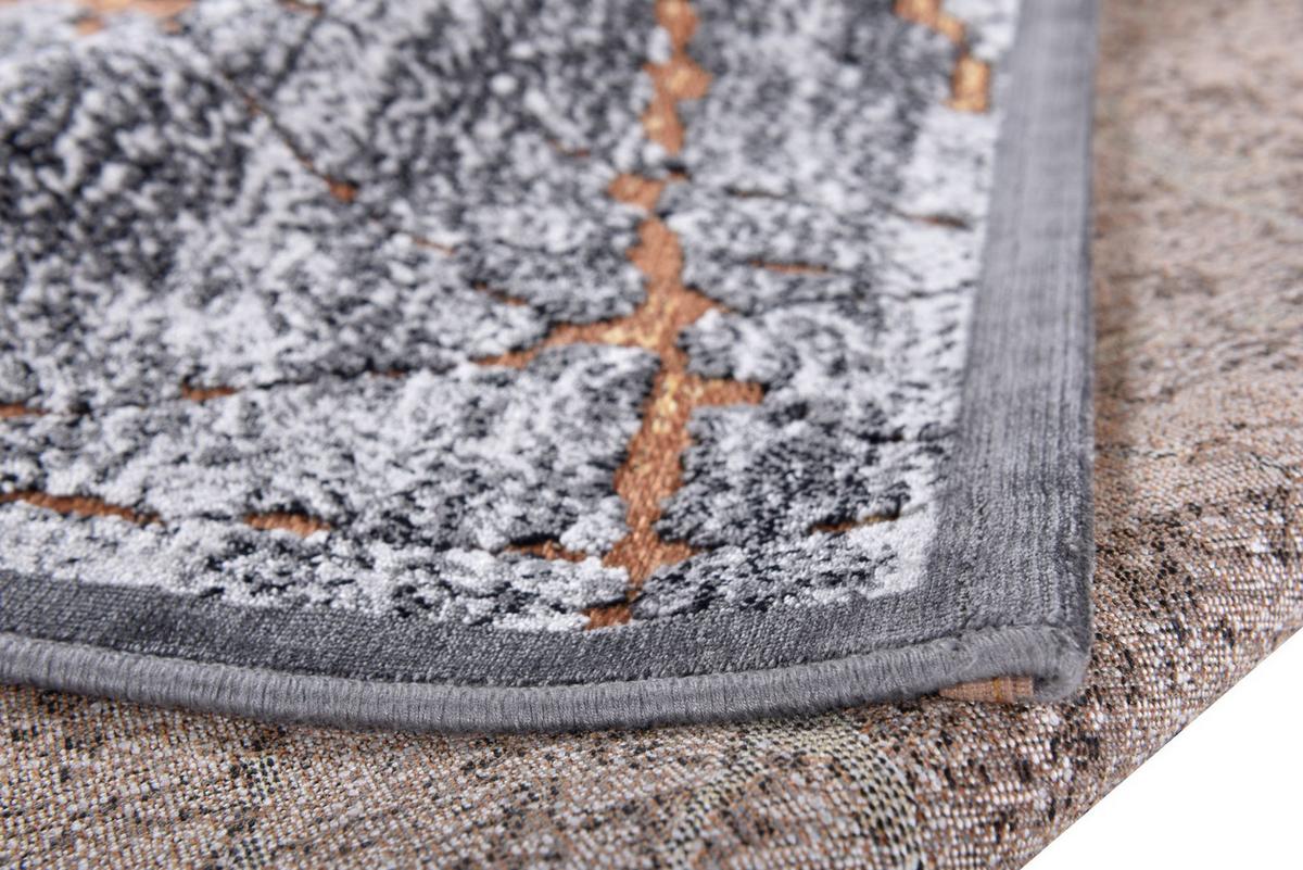 FLACHWEBETEPPICH Orelia 120x180 cm - Goldfarben, Textil (120/180cm) - Gino Falcone