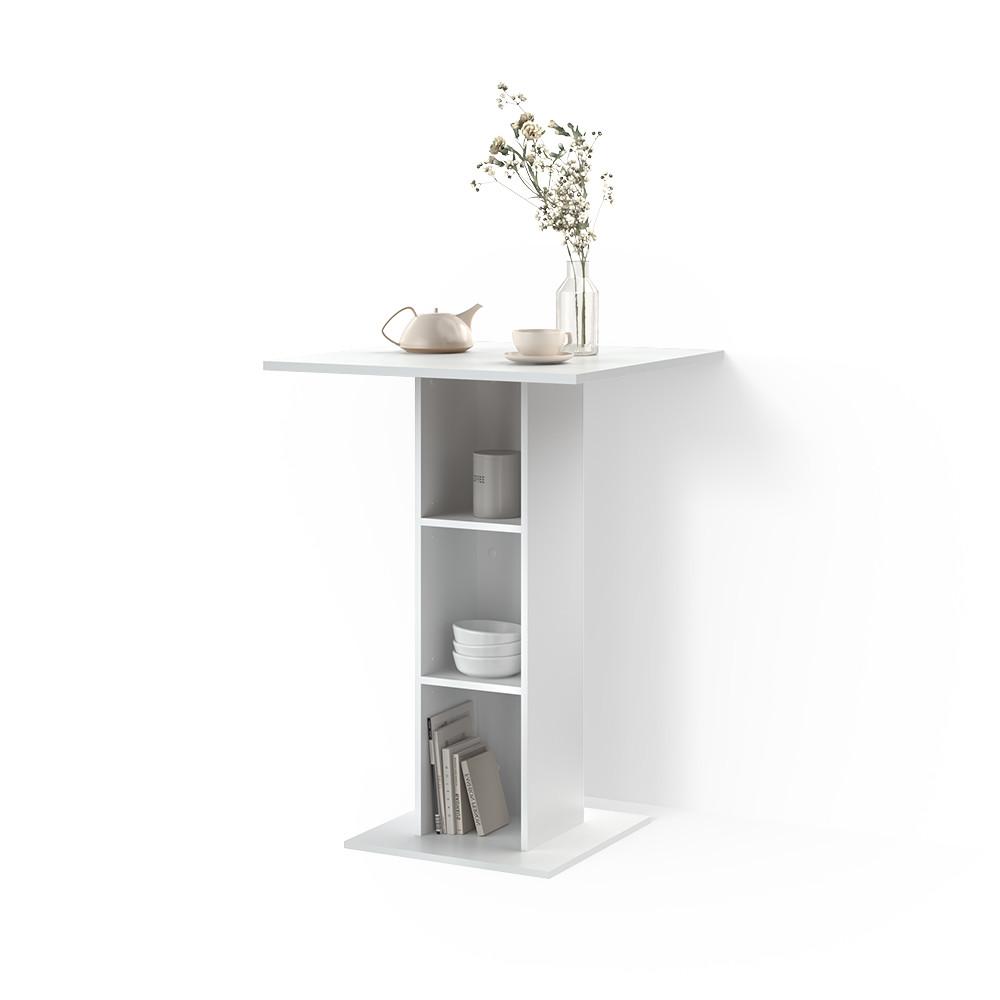 BARTISCH Regusa Weiß 75 x 75 cm - Weiß, Holzwerkstoff (75/75/106cm) - Livinity®