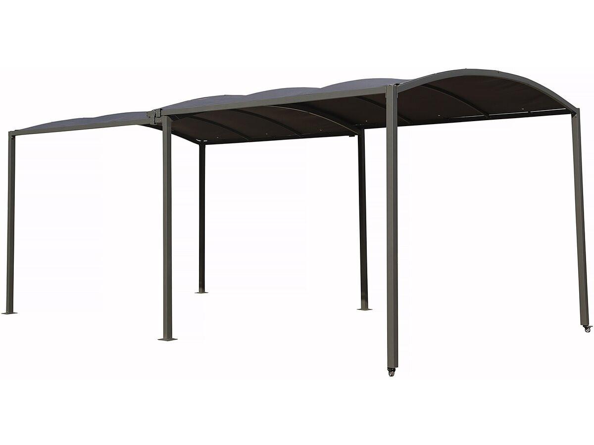 CARPORT AUTO mathis Grau - Grau, Holz (295/240/566cm) - Habitat Garten