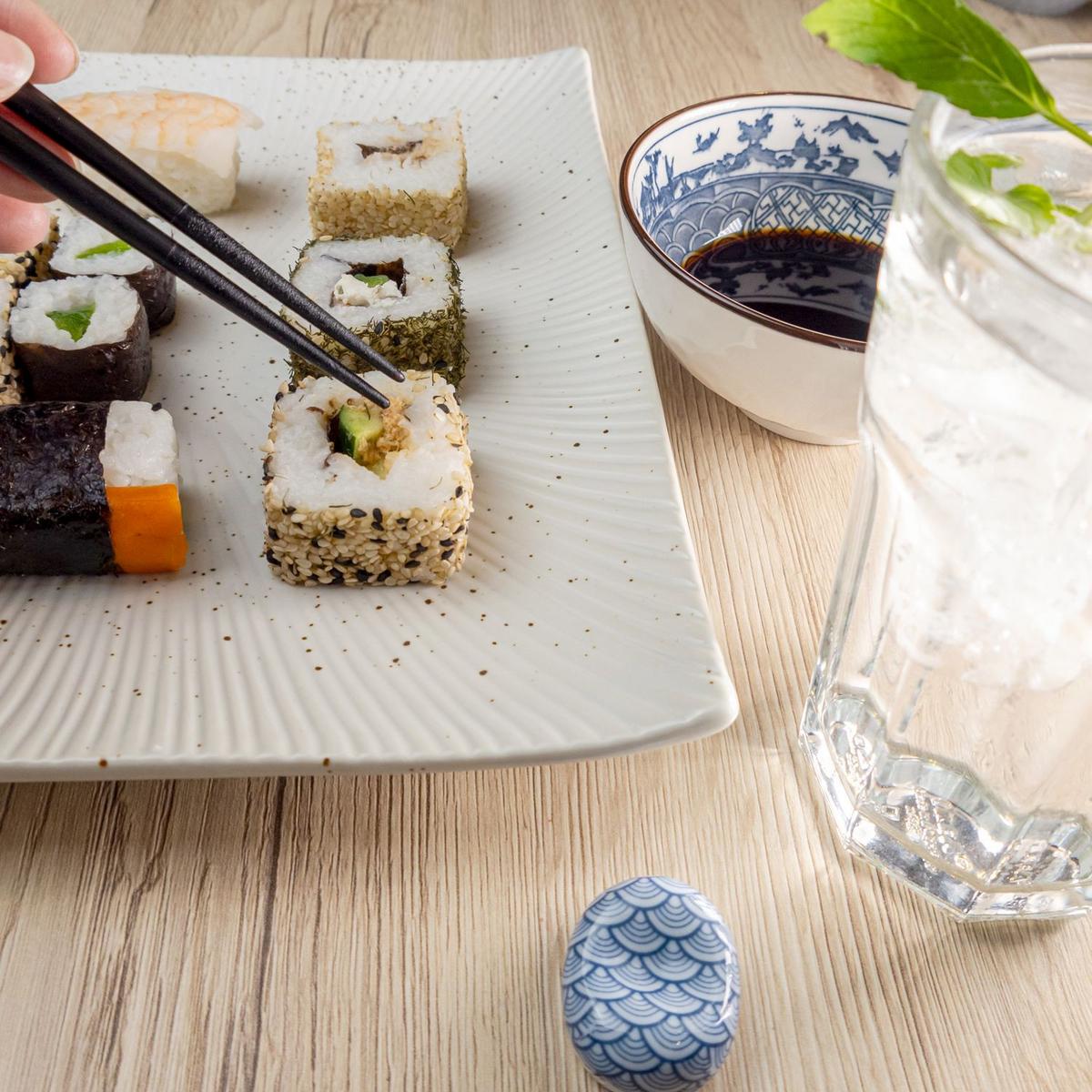 SUSHI PLATTE (2-tlg.) - Weiß, Keramik (23.4/3.8/26cm) - Intirilife