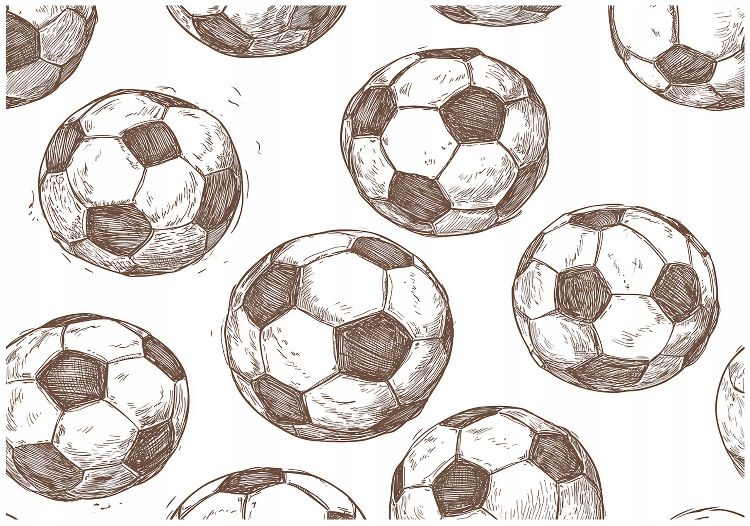FOTOTAPETE Für einen Jungen Fußball Beige 350x250 cm - Multicolor, Papier (350/250cm) - Wallarena