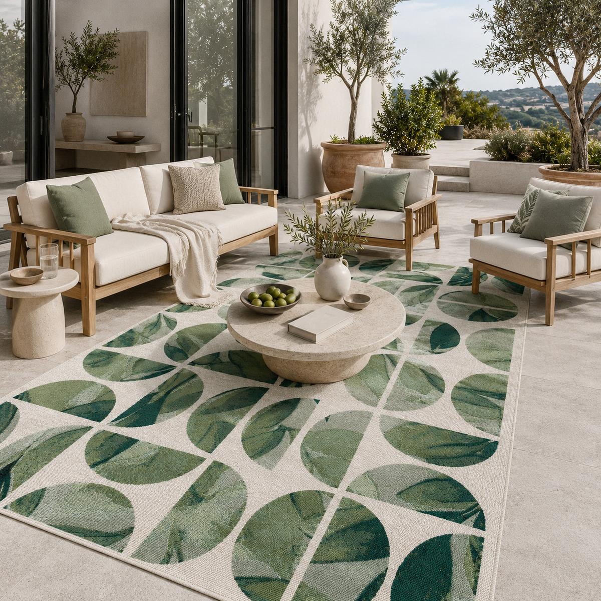IN- & OUTDOOR TEPPICH MALIBU - Creme, Textil (80/165cm) - Pergamon