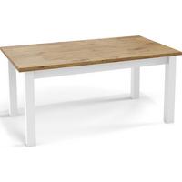 ESSTISCH Molly rechteckig ausziehbar, Lancelot Eiche 160-240/90/75 cm - Eichefarben/Weiß, Holz/Holzwerkstoff (90/240/75cm) - WFL GROUP