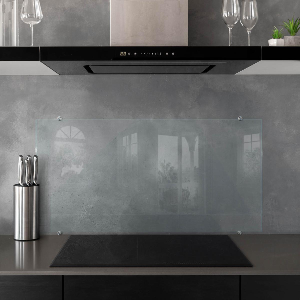 KÜCHENRÜCKWAND – 100x50 cm - Transparent, Glas (100/50/0.4cm) - Wallfluent