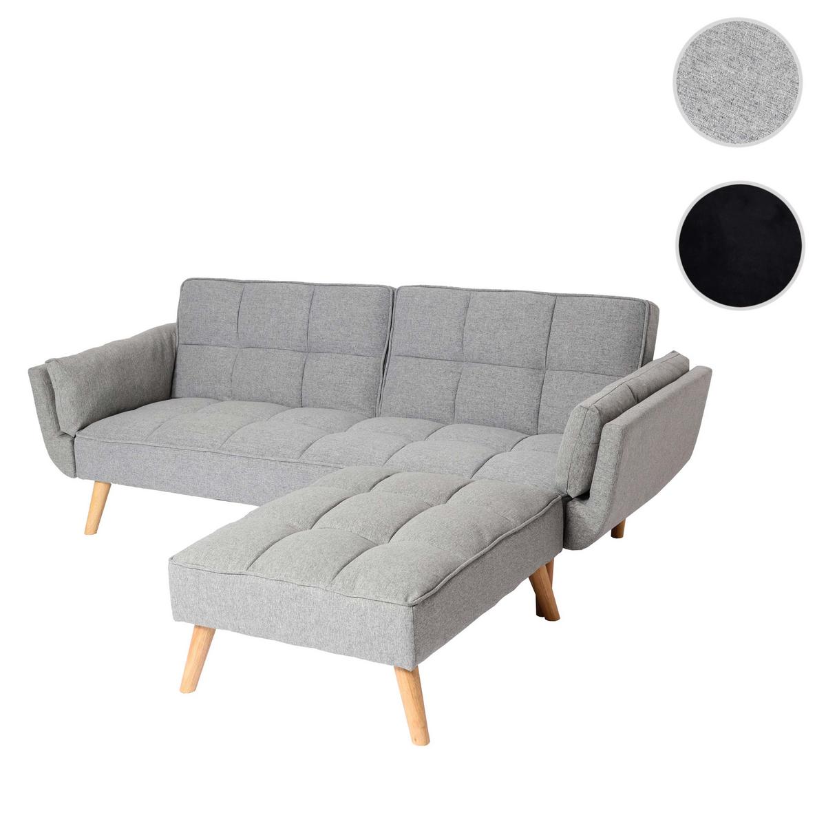 SCHLAFSOFA Hellgrau - Hellgrau, Textil (218/175cm) - MCW