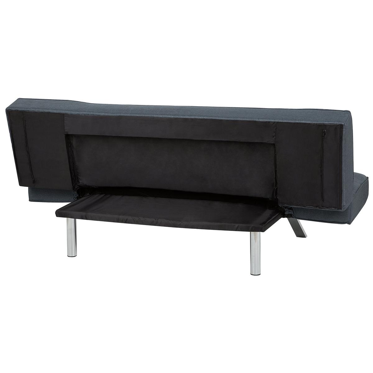 3-SITZER-SCHLAFSOFA Polsterbezug Dunkelblau Bristol - Dunkelblau, Textil (180/84/74cm) - Beliani