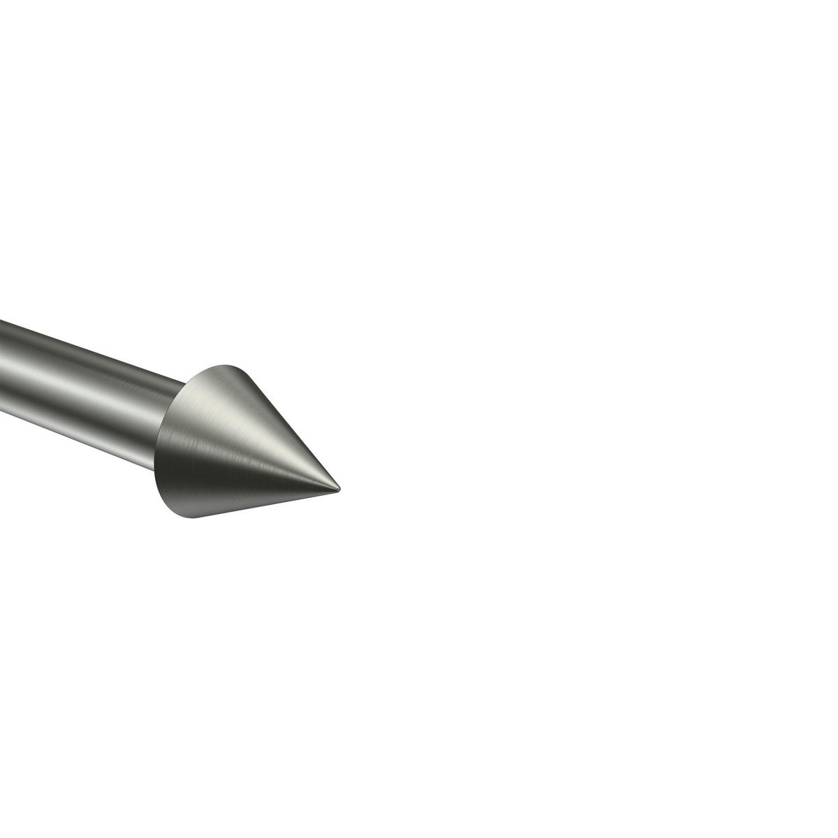 ENDSTÜCKE FÜR GARDINENSTANGEN 20 mm Ø, Savio Edelstahl, Packung 2 Stück - Edelstahlfarben, Metall (6/3.4/3.4cm) - INTERDECO