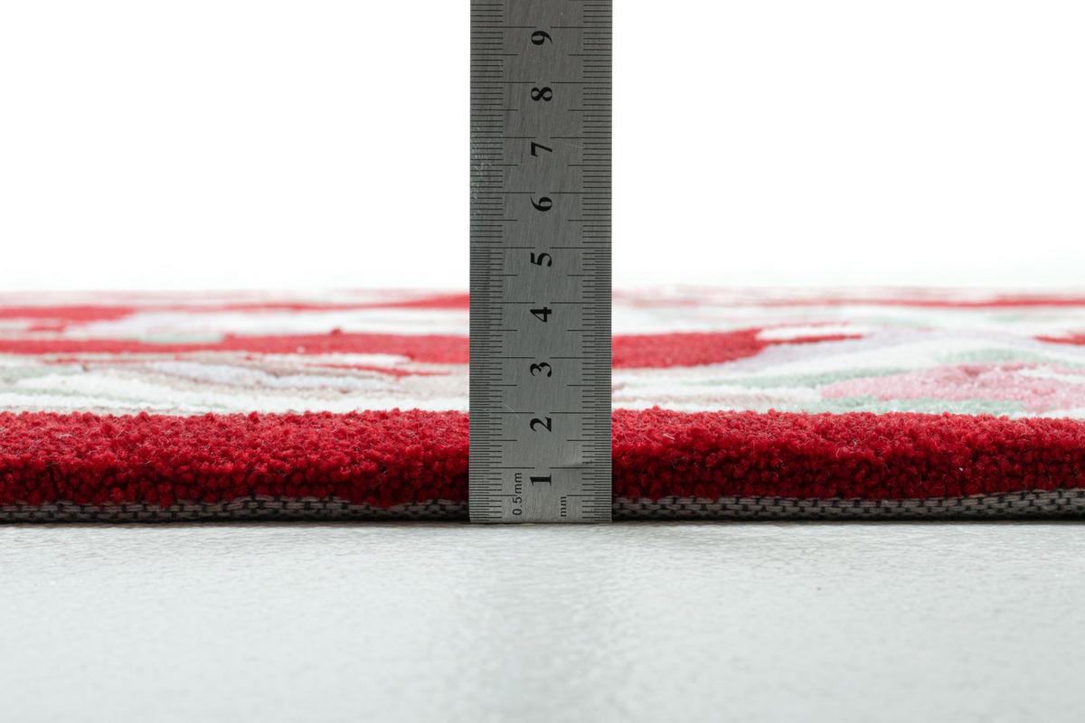 HANDTUFTTEPPICH Ming 290x390 cm - Rot, Textil (290/390cm) - THEKO