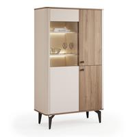 VITRINE BELLAGIO - Kaschmir, Holzwerkstoff (88/156/40cm) - Idohome