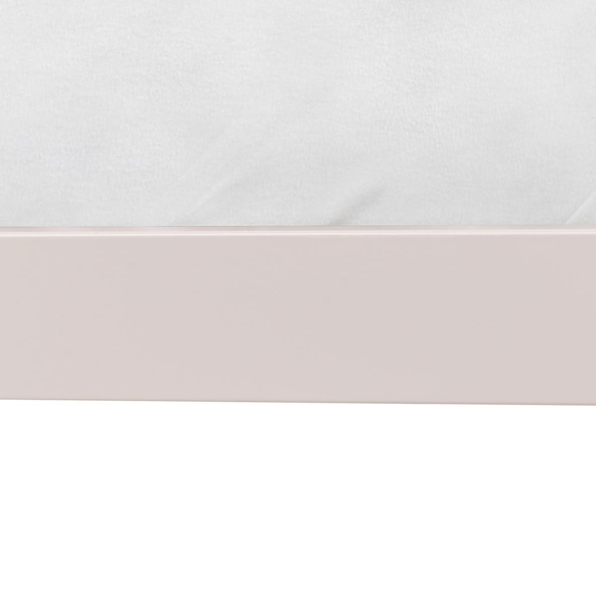BETT mit Lattenrost 140/200 Stahl Hellbeige Cusset - Beige, Metall (140/200cm) - Beliani